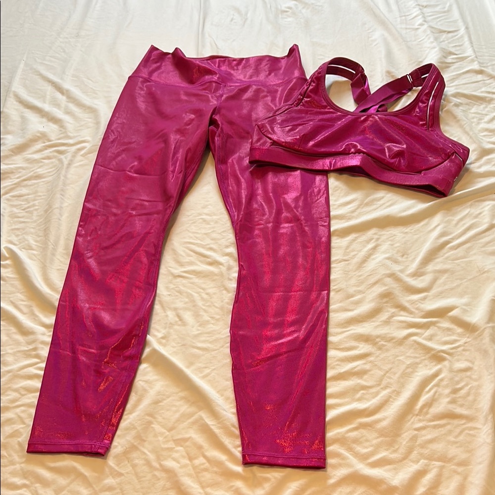 Fabletics Magenta Activewear Set